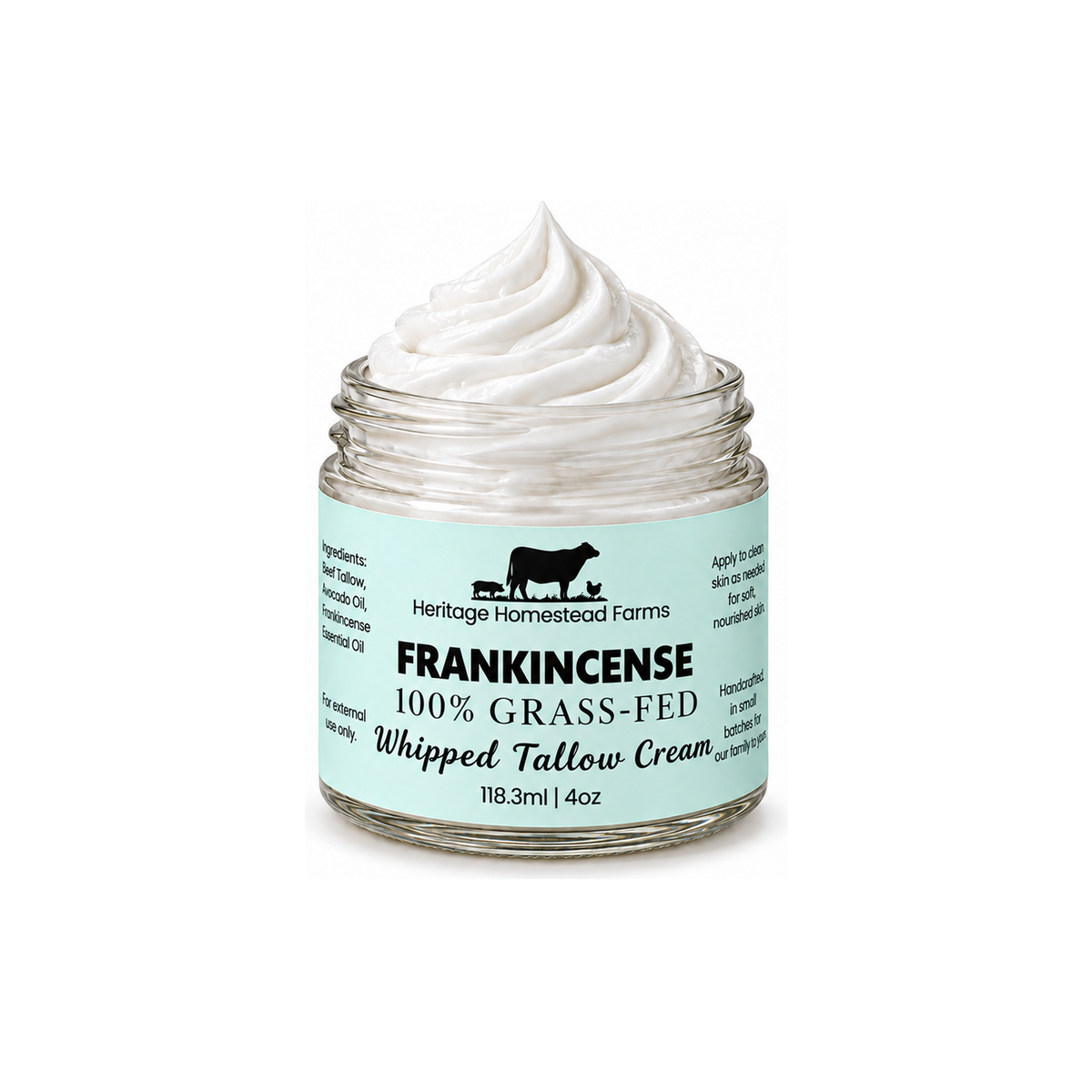 Frankincense Whipped Tallow Cream – 4 oz
